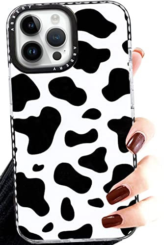 Efitoo for iPhone 14 Pro Max Case Cow, Cute Animal Clear with Design Cow Spots Print Pattern Flexible Soft TPU Silicone Girls Woman Cool Protective Aesthetic Phone Back Cover Shell for 14 Pro Max