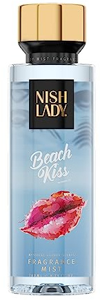 NishLady Body Mist - Fragrance Mist – Body Spray - Body Parfüm - 260 ml - Perfekte Wahl für Tägliche Erfrischung und Besondere Momente (260 ml (1er Pack), Beach Kiss)