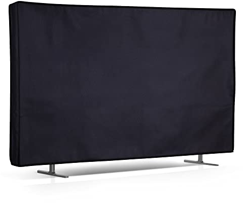 kwmobile Funda para Monitor 65 TV - Cubierta Protectora Textil para Pantalla de TV de Interior - Azul Oscuro