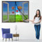 Zanzariera Finestra, 75x70 cm Zanzariere su Misura su Misura Facile Montaggio Rete Anti Insetti per Balconi, FinestreFinestre Casa Ufficio, Nero P