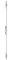 Métalux Serrure 3 Points 92MTX pêne basculant 1/2 Tour U7/39 mm-sans gâche-F1U7390200