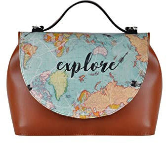 DOGO Handy Bag - Explore - Vegane Damen Umhängetaschen - Handgefertigt Schultertaschen und Handtasche