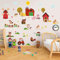 PLIGREAT 2 Blatt Niedliche Bauernhoftiere Wandtattoo Cartoon Kuh Schwein Bauernhof Haus Wandaufkleber Für Schlafzimmer Spielzimmer Kinderzimmer Schranktür Dekor Innen DIY Große Aufkleber Dekoration