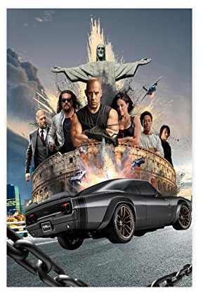 Fast And Furious 10 Poster auf Leinwand, Schlafzimmer, Dekoration, Sport, Landschaft, Büro, Raumdekoration, Geschenk, ungerahmt, 30 x 45 cm