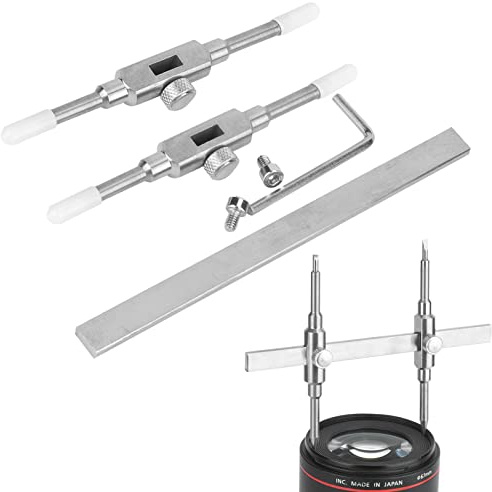 FLEXMAN 10~130 mm Edelstahl Objektivschlüssel, Professionelles Reparatur Öffnungswerkzeug mit Doppelseitigen für Film Objektiv, Teleskope Objektiv, Vermessung Prisma Objektiv, Mikroskope Objektiv