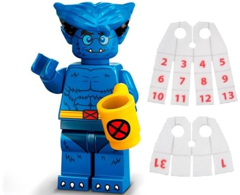 LEGO Marvel Serie 2 Minifigur: Beast Minifigur mit LEGO Kalender Man Capes - Superhelden 71039