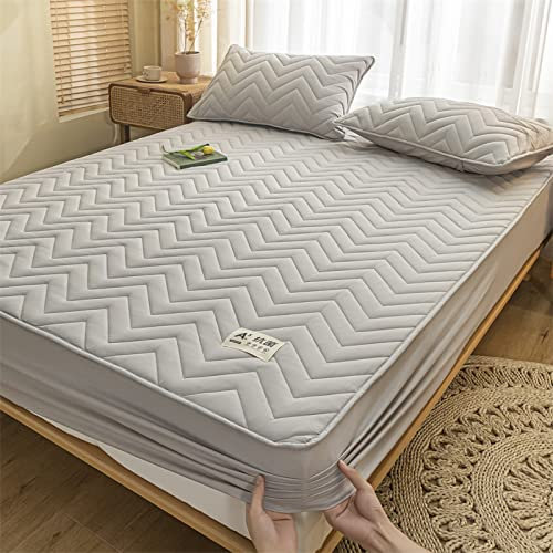 JIANINGHOME Bettlaken mit 135x200,Mikrofaser Matratzenauflage Superweich Matratzen Topper Tiefe Tasch