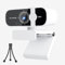 ISKOVI C28 1080P Webcam with Privacy Cover and Tripod Stand, PC Camera with Noise-Canceling Mic, Auto Light Correction,Plug and Play, Web Camera for Streaming, Zoom/Skype/Facetime/YouTube,White