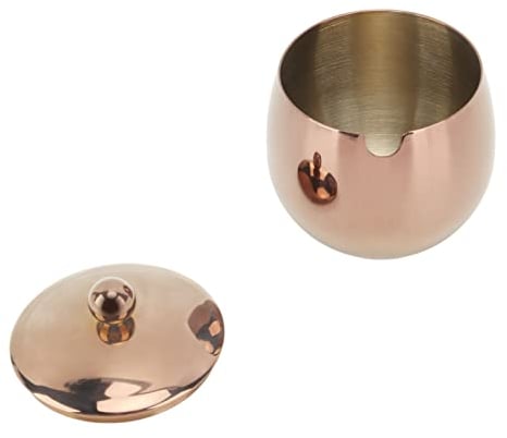 Gonetre Sucrier en acier inoxydable - Grand pot à épices en acier inoxydable avec couvercle de rangement - Or rose, Gonetre03gnpu46ve-13