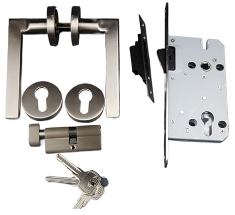 Stainless steel 304 split lock home interior door magnetic lock bedroom door silent lock accessories mechanical door