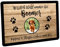 Personalisierbare Fussmatte - Hund / Katze mit Foto und Namen (Holzoptik) - personalisiert, Fußmatte 60x40cm, Paare & Familie, Individueller Türvorleger Innen & Außen, Geschenkidee Tierliebhaber