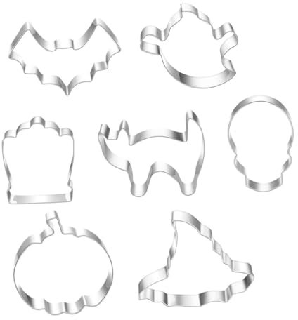 Alipis 28 Cortadores De Galletas De Halloween Cortador De Galletas De Calabaza Conveniente Cortador De Galletas Cortadores De Galletas De Bruja Molde De Pastel De Halloween Para Galletas