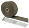 15M Hitzeschutzband Auspuff Dichtband Basaltfaser Auspuff Bandage mit 10 Kabelbinder Edelstahl Hitzeschutzband Selbstklebend für Fächerkrümmer Thermoband Krümmerband Auto Motorrad Auspuff (Titan Gold)