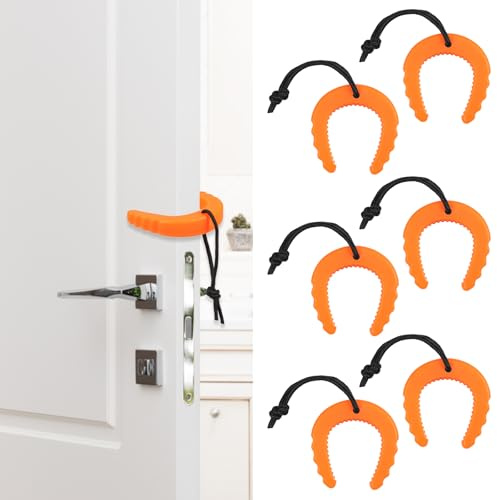 6 Stück Türstopper,Sicherheitstürstopper,First Responder Türstopper für Strafverfolgung, Polizei, Rettungsdienste und Den Heimgebrauch(orange)