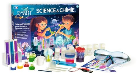 Sentosphère – Planète Science - Objectif Chimie - Apprendre la Chimie en s'amusant sans Danger - pour Enfants dès 10 Ans - Fabriqué en France - 28010, Nouveau Facing