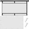 Sonnenschutz Schatten Sonnenschutz Markise 350 x 650 cm Sonnenschutz UV Schutz Windschutz, mit Seil Segeltuch Sonnenschutz Schatten Sonnensegel Rechtwinklig, für Balkon Garten, Weiß
