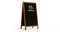 ALLboards Kundenstopper mit Kreideoberfläche, wasserfest 78×44 cm, BRAUN