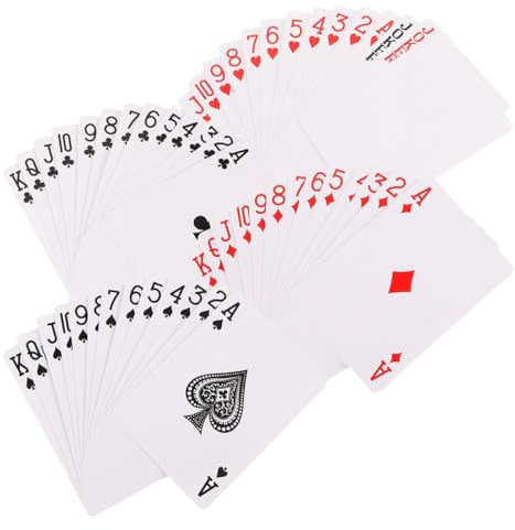 Kisangel 2 Satz Sublimations Spielkarten aus Papier für Thermotransferdruck Glatte Selbstgemacht Blankokarten für Individuelle Pokerkarten Kartenspiele für Altersgruppen