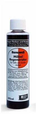 Renuwell Möbel-Regenerator, 270 ml – Intensive Pflege und Regeneration für Holzmöbel und Oberflächen, entfernt Wasserflecken, Kratzer & Hitze-Ringe, Schweizer Qualitätsprodukt