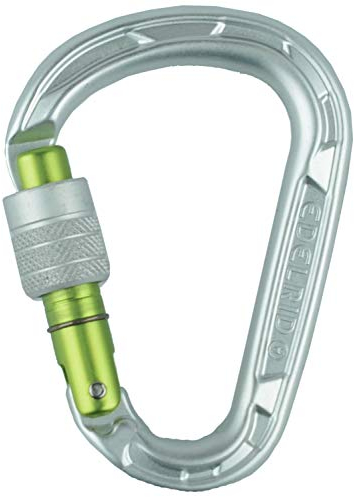 Edelrid Unisex – Erwachsene Karabiner HMS Strike Screw Silver, einheitlich