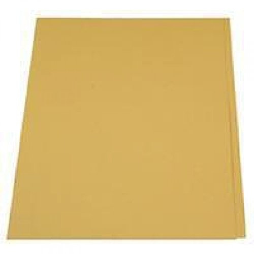 Invo Square Cut Folders Manilla 315gsm Foolscap Yellow Ref 400038524 [Pack 100]