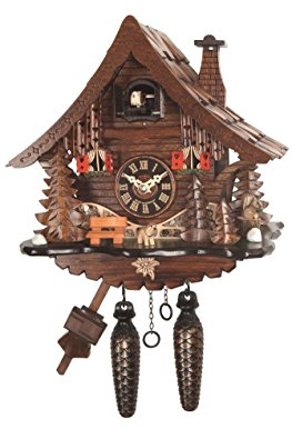 Engstler Quarz Kuckucksuhr Schwarzwaldhaus EN 471 Q