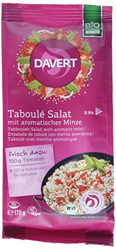 Davert Taboulé Salat, mit aromatischer Minze, 6er Pack (6 x 170 g) - Bio