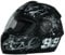 protectWEAR Motorradhelm FS-801-99 schwarz/grau-Gr.S