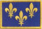 U24 Écusson thermocollant Fleur de Lys