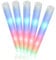 com-four® 5x LED-Leuchtstab aus Schaumstoff - Farbflash-Stick RGB 40 cm lang - Schamstoffrolle mit blinkenden Lichtern für Disco, Party, Festival - Leuchtröhre als Mitbringsel (05 Stück - Schaumstoff)