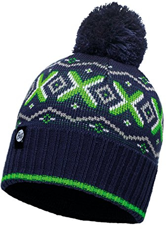 Buff Knitted Kopfbedeckungen, Aspen Medieval Blue/Navy, Adult/One Size