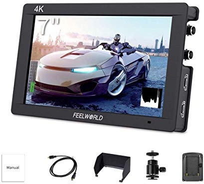 FEELWORLD FW703 7 Inch DSLR On Camera Field Monitor 3G SDI 4K HDMI Input Output Video Assist Peaking Focus IPS Full HD 1920x1200