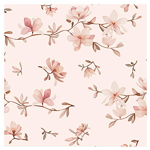 murando Vlies Tapete Blumen - Deko Panel Fototapete Wanddeko 10 m Tapetenrolle Mustertapete Wandtapete modern design Dekoration - Natur b-C-0267-j-a