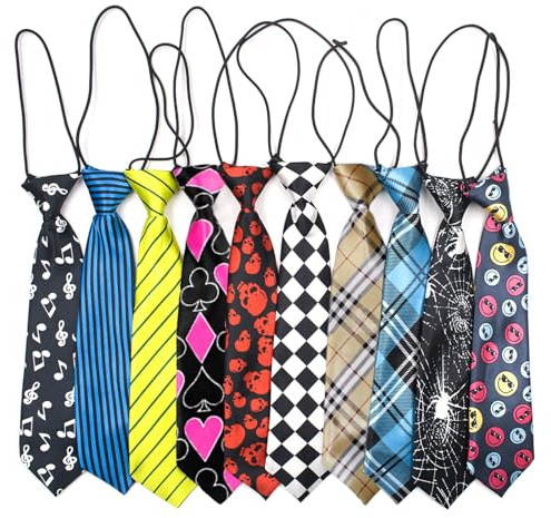 GOGO 10 Stück Krawatte für Hunde Große Haustier Krawatten Halsbinde Schlips Necktie für Hundepflege