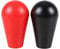 EG STARTS Arcade Joystick Oval Balltop, Arcade Ellipse Topball-Griff für 2 Spieler Arcade Joystick Bausatz Sanwa Joystick MAME Jamma Part (Rot & Schwarz)