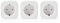 NEDIS Smartlife Smart Stecker WLAN-Smart-Stecker - Schuko-Typ F - 10 A - 3er-Pack - App-Steuerung - Drahtlos/Wireless Weiss, WIFIP130FWT3