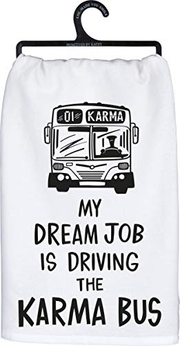Primitives by Kathy LOL Geschirrtuch, 71,1 x 71,1 cm, Dream Job Karma Bus