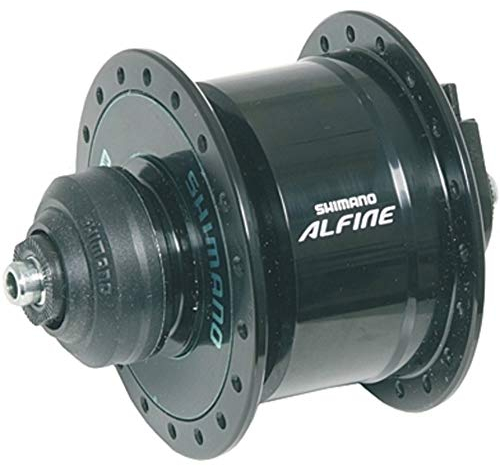 SHIMANO 26 Vorderrad Nabendynamo Alfine DHS501AL Hohlachse schwarz +Flicken