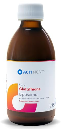 Glutathion | Geschmack: Drachenfrucht & Mango | 25 Tagesdosen à 400 mg Glutathion | Vegan | 250 ml | Hochdosiert & laborgeprüft | Wirksamer als Kapseln & Pulver | Liposomal | Made in Germany