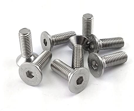 Tornillo Cabeza Avellanada con Hexágono Interior Acero Inox A2 DIN 7991 (M4x18) x100