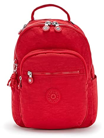 Kipling SEOUL S, Kleiner Rucksack mit Laptop-Schutz 13 Zoll, 35 cm, 14 L, 0.50 kg, Red Rouge