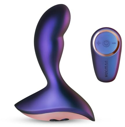 Hueman Intergalactic Anal Vibromasseur – Vibromasseur Anal -Télécommande Sans Fil – Vibrateur Prostatique - Stimulation Anale Ciblée – Vibrant Silencieux - Longueur Insérable 8,50 cm - Violet