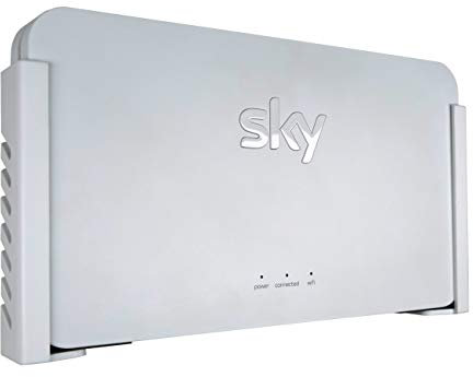 Q-View Latest Sky Q Booster Wall Mount Bracket (White) - Made in the UK - by Q-View (SE210UK, Plastic)