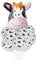 ballonfritz® Tiere Safari Dschungel Ballon 11 tlg. Set - XXL Kuh Kopf Luftballon 63x46x20cm als Geburtstagsgeschenk, Party-Deko oder Überraschung den Kindergeburtstag