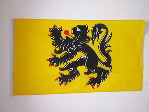AZ FLAG - Drapeau Nord-Pas-de-Calais - 90x60 cm - Drapeau Province Flandre Française 100% Polyester Avec Oeillets Métalliques Intégrés - Pavillon 50 g