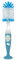 Nuby Easy Clean Dispensing Soft and Durable Bristle Bottle Brush with Textured Handles and Suction Base, 2 in 1 System, Blue