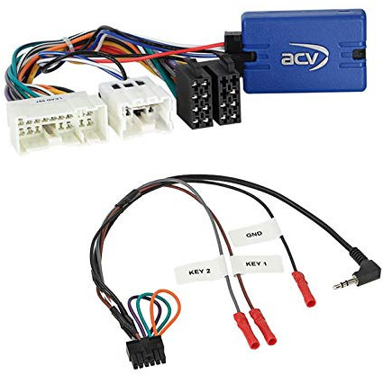 Lenkradfernbedienung Adapter Interface LFB Multi-Anschluss passend für Nissan X-Trail 2001-2008 kompatibel mit verschiedenen Autoradios