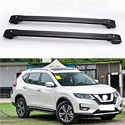 2Pcs Auto Aluminium Dachträger, für Nissan X-Trail Rogue T32 2013-2021 Gepäcktransport Reisen Camping Crossbar Roof Racks, Car Zubehör