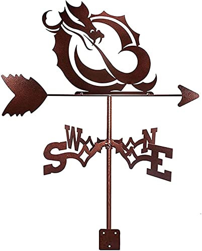 Drachen Metall Wetterfahne Vintage Wetterfahne Langlebig Windrichtung Anzeige für Outdoor Garten Dach Paddock Dekoration Windfahne (A)