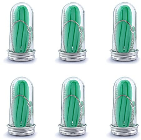 Plegable Ecológico Sin BPA Pajas de Beber,Pajitas Reutilizables para Botellas de Agua,Pajitas Reutilizables 25 * 1.1cm,6PC Pajitas de Silicona Reutilizables,con Cepillo de Limpieza, Embotellado